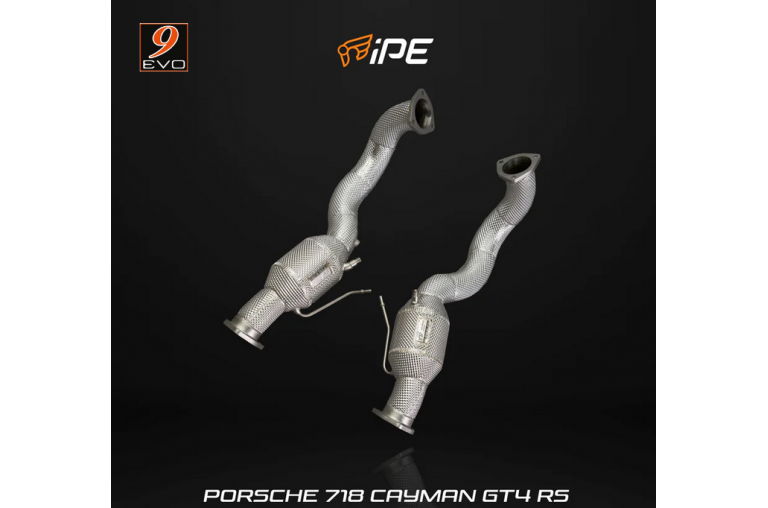 INNOTECH-IPE // Paire d'intermédiaires "Defap" pour Porsche 718 Cayman-Boxster GT4 RS/Spyder RS