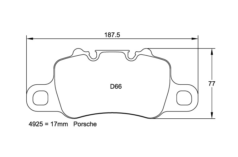 Plaquettes Arrière Pagid Sport pour Porsche 992 GT3 & 718 Spyder/GT4