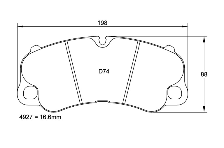 Plaquettes Avant Pagid Sport RSC1 pour disques céramiques PCCB pour Porsche 992 Carrera